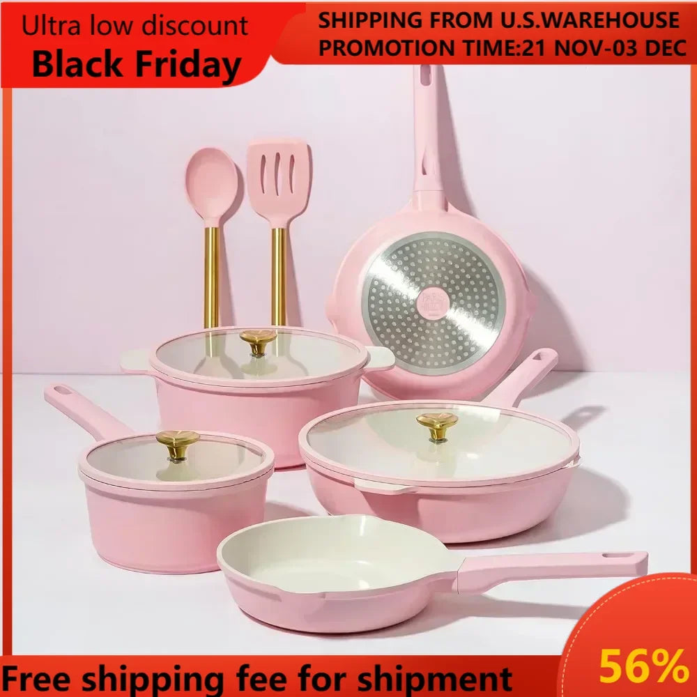 Cutlery Pot Set of Kitchen Pots Sets for Cooking Salt and Pepper Set Cookware Bbq Video Pan Accessories Non-stick Utensils Tools