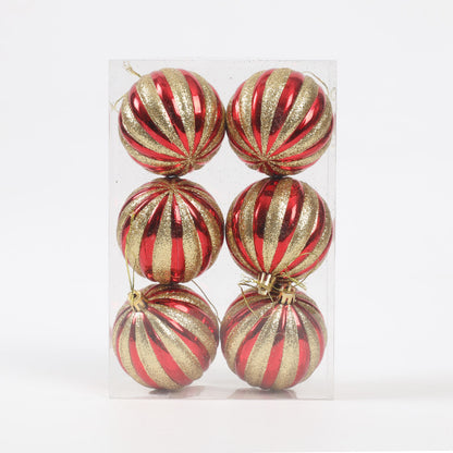 Christmas pumpkin painted ball decoration house set decoration Christmas tree pendant Christmas ball