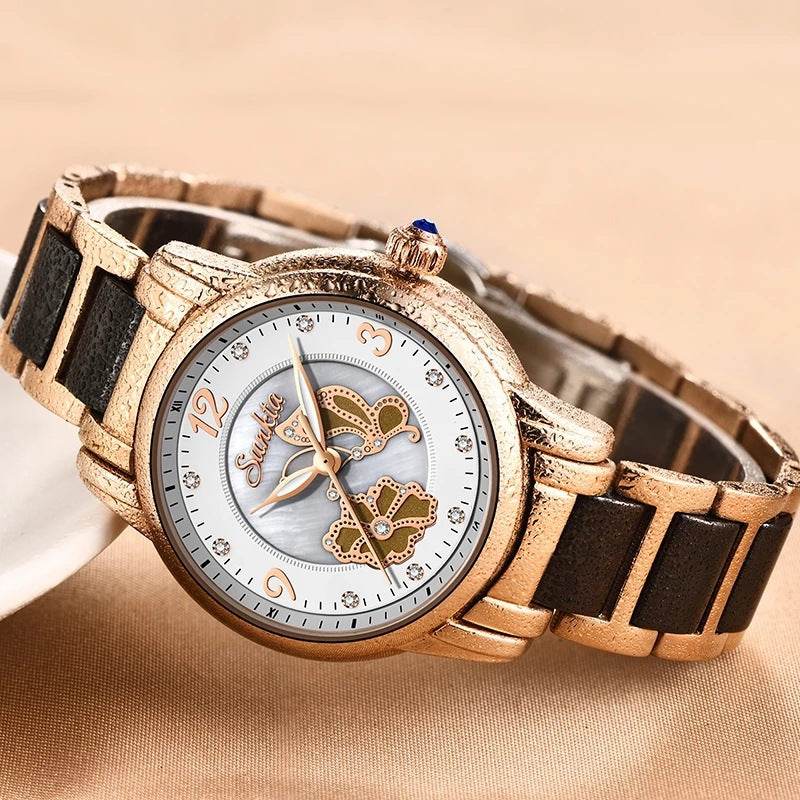 Lige High Quality Ceramic Watch Ladies Watch Exquisite Waterproof Watch - MarvelouStoree