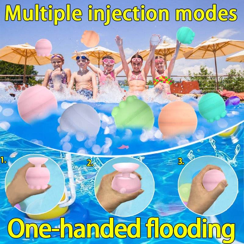 Octopus Easy Self Closed Fast Quick Filling Silicone Water Bomb Balloons Reusable - MarvelouStoree