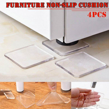 4 Pcs Washing Machine Refrigerator Chair Cushion Shock Proof Pad Refrigerator Cushion Furnitures Protector Anti Slip Pad - MarvelouStoree