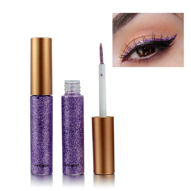 HANDAIYAN Explosive Glitter Liquid Eyeliner Set Sequin Pop Eyeliner Liquid 10 Pack - MarvelouStoree