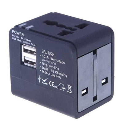 Universal Travel Adapter Power Adapter Electric Plugs Sockets Adapter Converter USB Travel Socket Plug Power Charger Converter - MarvelouStoree