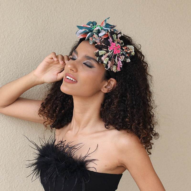 Fashionable handmade fabric flower headbands - MarvelouStoree