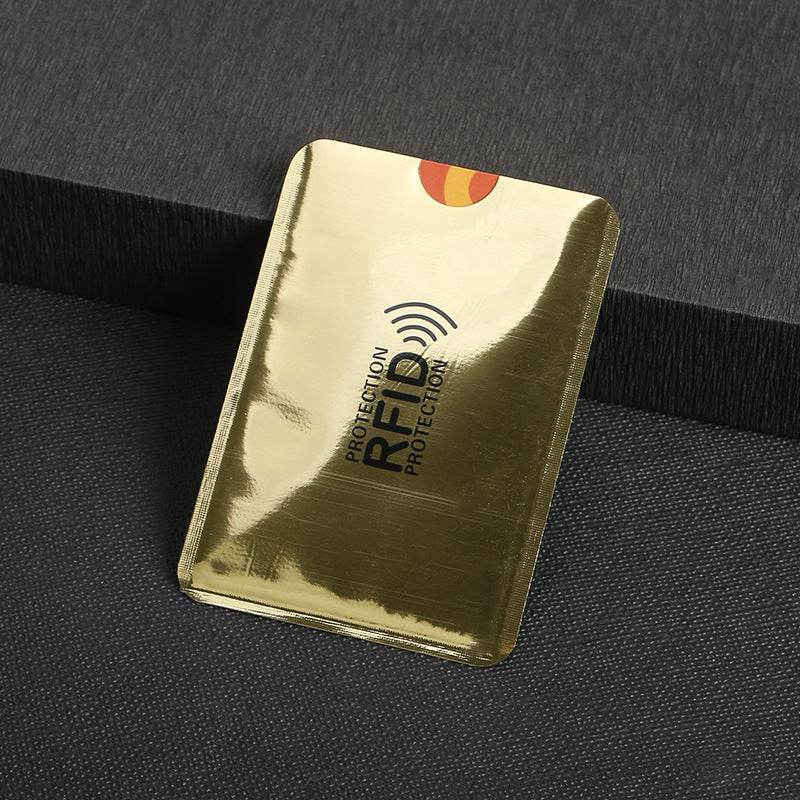 20pcs Anti scan card sleeve credit NFC RFID card protector Anti-magnetic aluminum foil portable bank card holder - MarvelouStoree