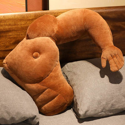 Funny Boyfriend Muscle Arm Pillow Right Arm Plush Toy Sleeping Boyfriend Power Pillow - MarvelouStoree