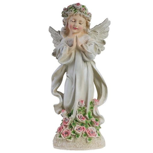 Outdoor Flower Fairy Solar Resin