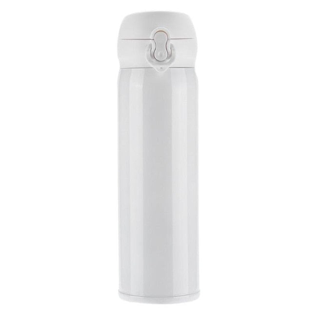 450ml Travel Mug Water Thermos Stainless Steel Double Wall Thermal Cup Bottle Vacuum Cup School Home Tea Coffee Drink Bottle