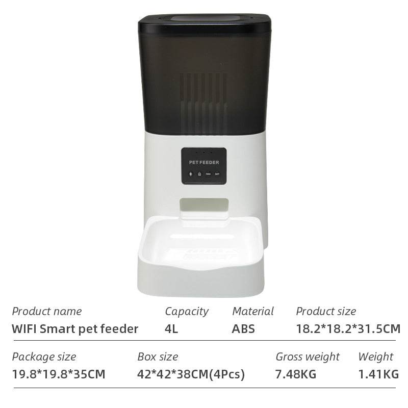 Wifi Smart APP Pet Feeder Household use Microchip Dog Automatic Pet Feeder Automatic Pet Feeder - MarvelouStoree