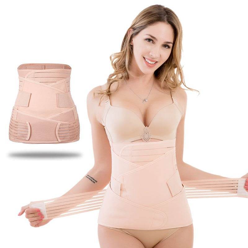 Breathable Postpartum Abdominal Strap Strip Three piece Set Binding Strap Adjustment Strap - MarvelouStoree