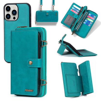 Apple 15 ProMax phone case with diagonal cross for iPhone 15 multifunctional wallet phone case