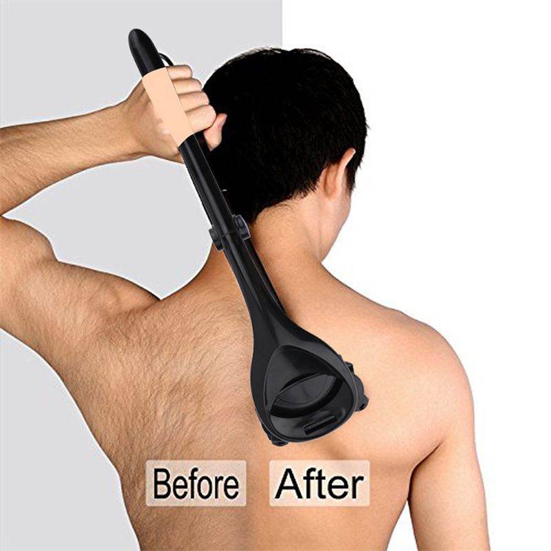 Do-it-yourself Head Blade Back Hair Shaver Trimmer Body Leg Razor Long Handle Removal Razors - MarvelouStoree