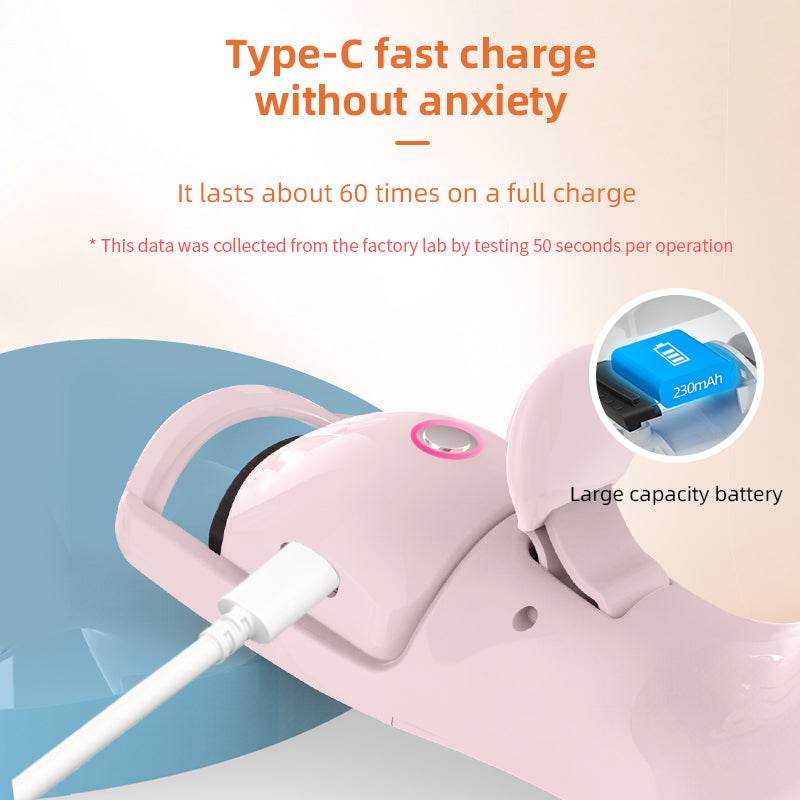 Electric eyelash curler three temperature rechargeable eyelash curler portable compact heating eyelash curler - MarvelouStoree