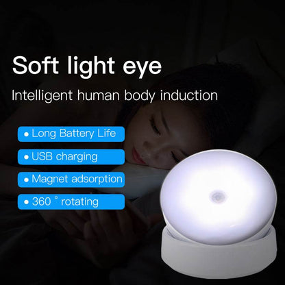 Human body induction light bedroom bedside wall light staircase light rechargeable night light ﻿ - MarvelouStoree