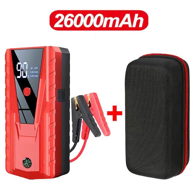 26000mAh/20000mAh Car Jump Starter 1000A 12V Output Portable Emergency Start-up Charger for Cars Booster Battery Starting Device - MarvelouStoree