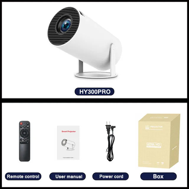 DITONG hy300 pro Projector 4K Android11 Dual Wifi6 260ANSI BT5.0 1080P 1280*720P HD Home Cinema Outdoor portable Projetor