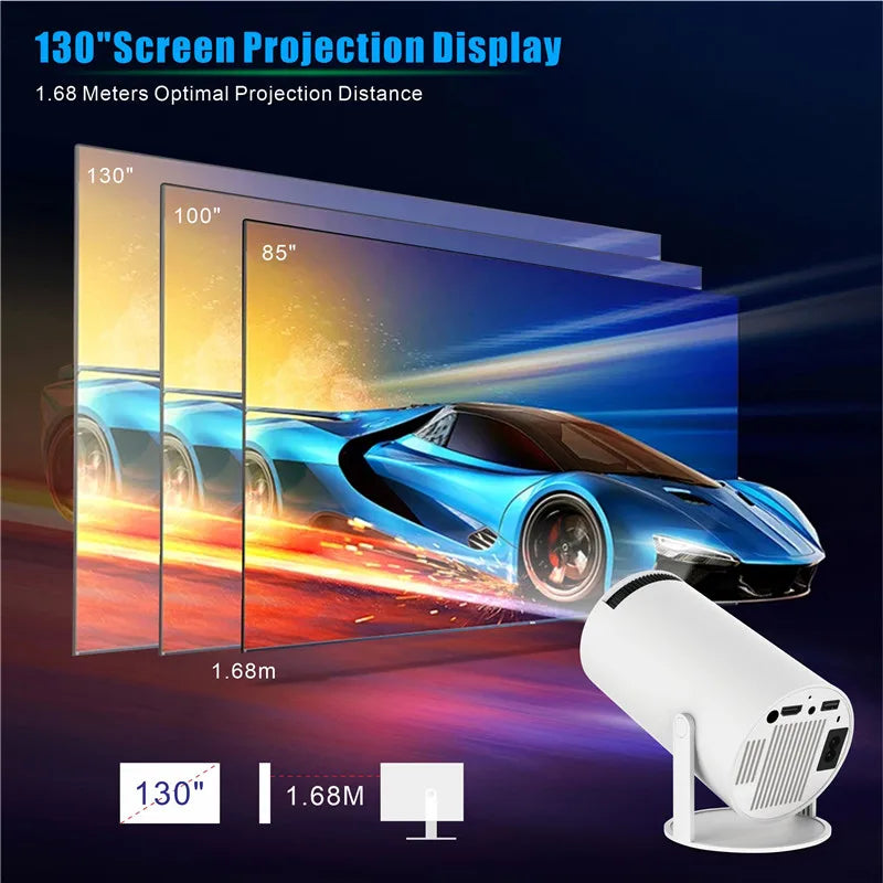 DITONG hy300 pro Projector 4K Android11 Dual Wifi6 260ANSI BT5.0 1080P 1280*720P HD Home Cinema Outdoor portable Projetor