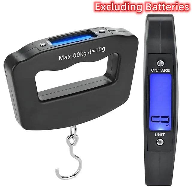 Digital Luggage Scale Portable Suitcase Scale Hanging Scales Handheld Electronic with Backlight Digital Display Travel 50kg - MarvelouStoree