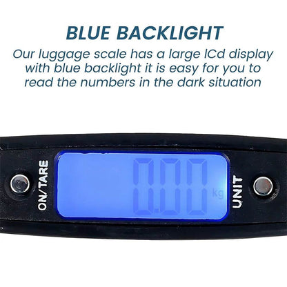 Digital Luggage Scale Portable Suitcase Scale Hanging Scales Handheld Electronic with Backlight Digital Display Travel 50kg - MarvelouStoree