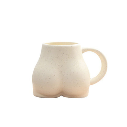 Nordic Creative Butt Cup Ceramic Mug Personality Coffee Cup Breakfast Milk Cup Office Water Cup Couple Cup