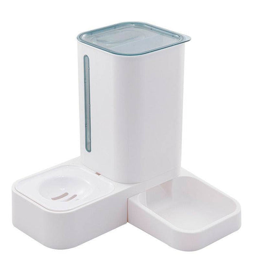 Automatic pet feeder automatic food and water dispenser plastic pet bowl double bowl dog bowl - MarvelouStoree