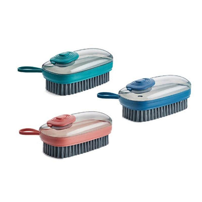 Durable Automatic Liquid Addition Cleaning Brush Removable Soft Bristled Laundry Cleaning Brush For Home Dishwashing Brush - MarvelouStoree