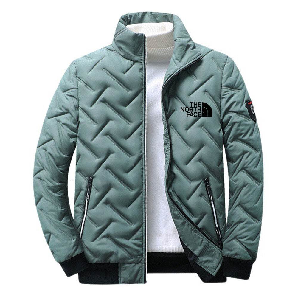 Men's cotton coat, winter new style with added fleece and warmth, diamond shaped cotton coat, Korean version, trendy short style - MarvelouStoree