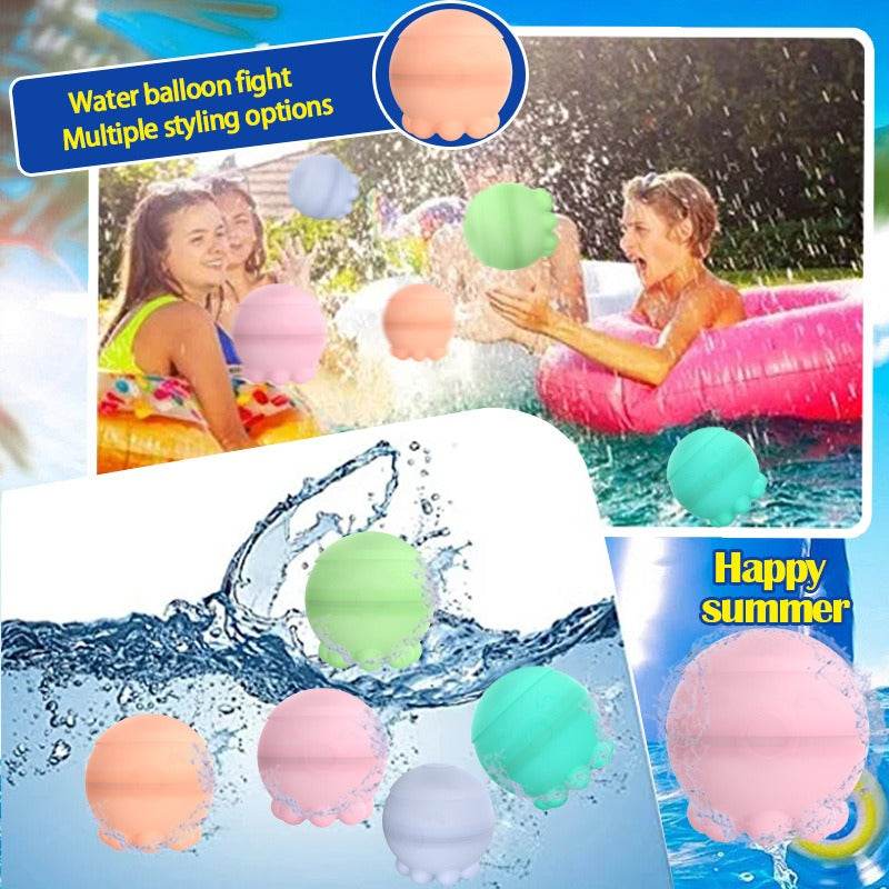 Octopus Easy Self Closed Fast Quick Filling Silicone Water Bomb Balloons Reusable - MarvelouStoree