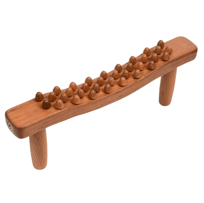 Handheld 34 Beads Home Massaging Device wood stick massage tool Body Massage Wooden Guasha Tool for Relaxation - MarvelouStoree