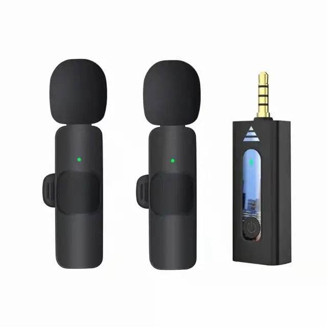 Wireless K35 Lavalier Lapel Microphone Omnidirectional Bluetooth 5.3 K35 Condenser Mic Noise Reduction Professional - MarvelouStoree