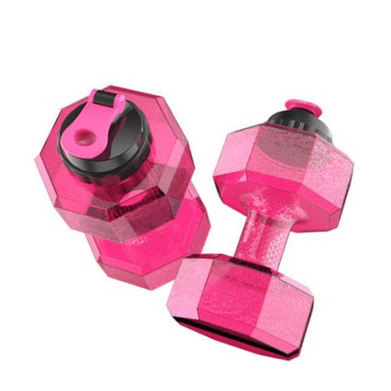 2.2L Pocket Dumbbell Shape Water Bottle Gym Fitness Body Building Exercise Equipment Sports Accessories mancuernas gimnasio - MarvelouStoree