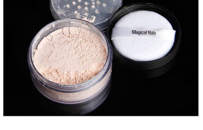 Makeup Magical Halo Three Color Natural Concealer Loose Powder Makeup Powder Waterproof Not Take Off Makeup - MarvelouStoree