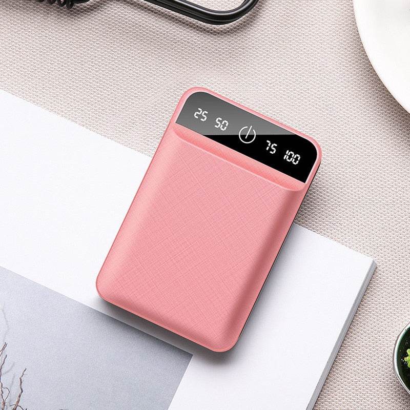 20000mAh Mini Charger Portable Two-way Fast Charging Power Bank Digital Display External Battery for iPhone Xiaomi Samsung