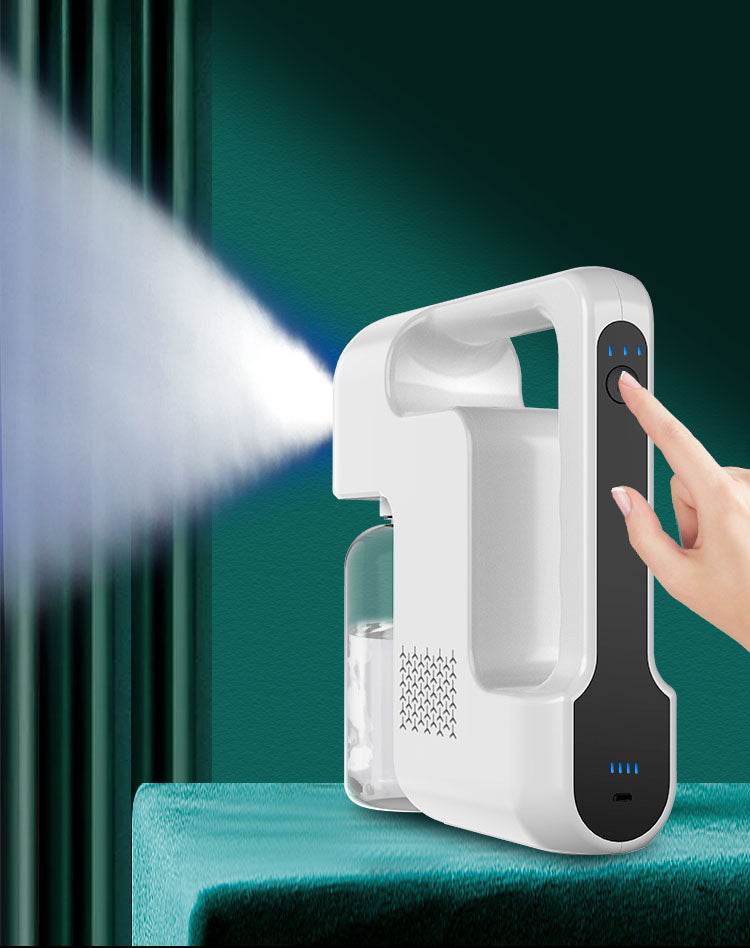 Hand-held wireless nano spray disinfection gun blue ray disinfection gun rechargeable spray gun alcohol atomization spray machine - MarvelouStoree