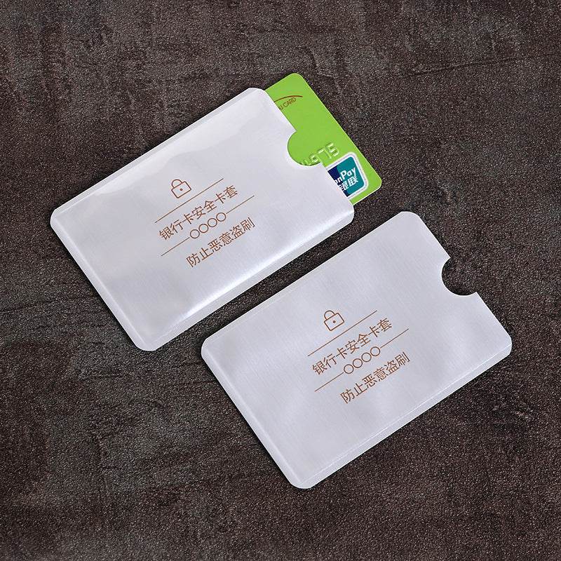 20pcs Anti scan card sleeve credit NFC RFID card protector Anti-magnetic aluminum foil portable bank card holder - MarvelouStoree