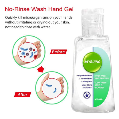 30-60ml Travel Portable Mini Hand Sanitizer for Kids Anti-Bacteria Moisturizing Disposable Waterless Hand Gel Handgel - MarvelouStoree