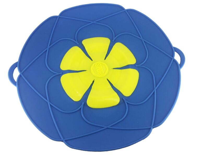 Silicone lid Spill Stopper Cover For Pot Pan Kitchen Accessories Cooking Tools Flower Cookware