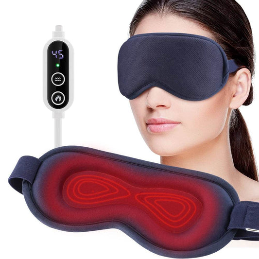 Electric Vibration Eye Massager Heated Eye Mask Wireless Relieve Eye Strain Dark Circles Dry Eye Fatigue Relief Sleeping Mask - MarvelouStoree