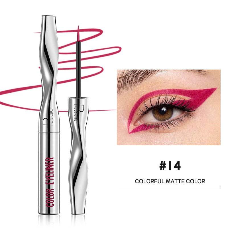 Makeup Pudaier eyeliner long-lasting waterproof eyeliner pen ultra-fine color liquid eyeliner - MarvelouStoree