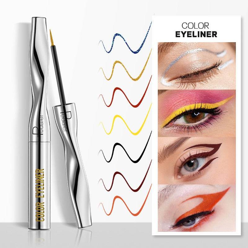 Makeup Pudaier eyeliner long-lasting waterproof eyeliner pen ultra-fine color liquid eyeliner - MarvelouStoree