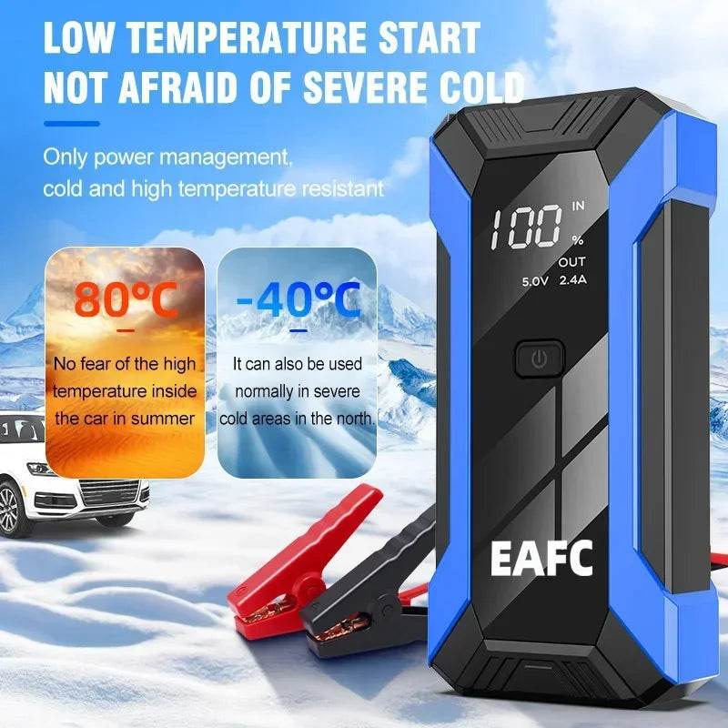 EAFC Car Jump Starter Power Bank 1200-2000A Portable Charger Car Booster 12V Auto Starting Device Emergency Battery Car Start - MarvelouStoree