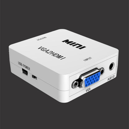 VGA to HDMI Adapter Mini Converter with Audio VGA HDMI 1080p for Projector PC HDTV Monitor TV-box