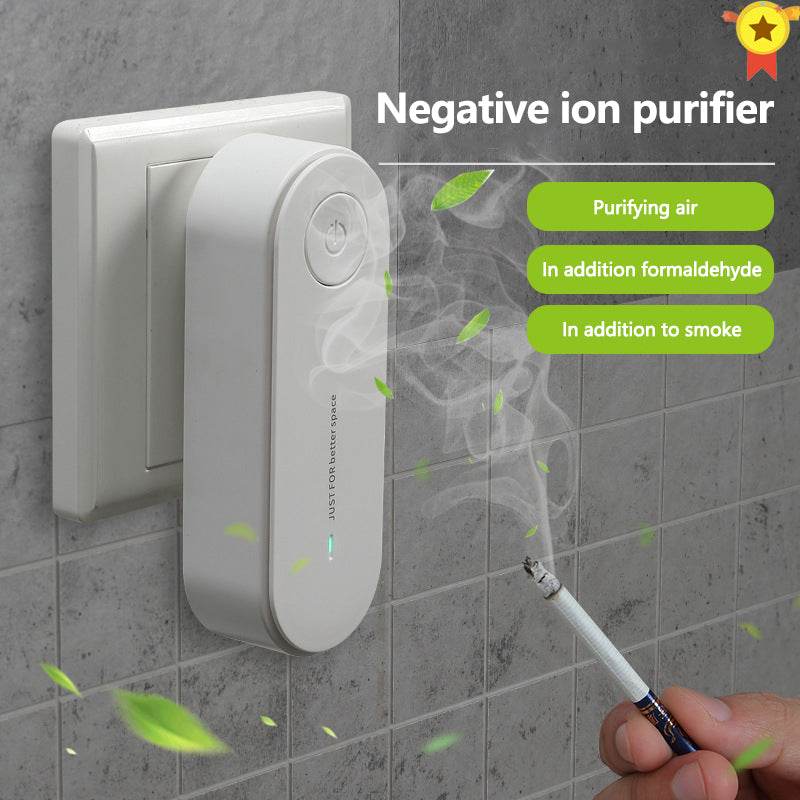 Multifunctional Negative Ion Air Purifier Socket Negative Ion Toilet Hand Washing Toilet Odor Deodorizer - MarvelouStoree