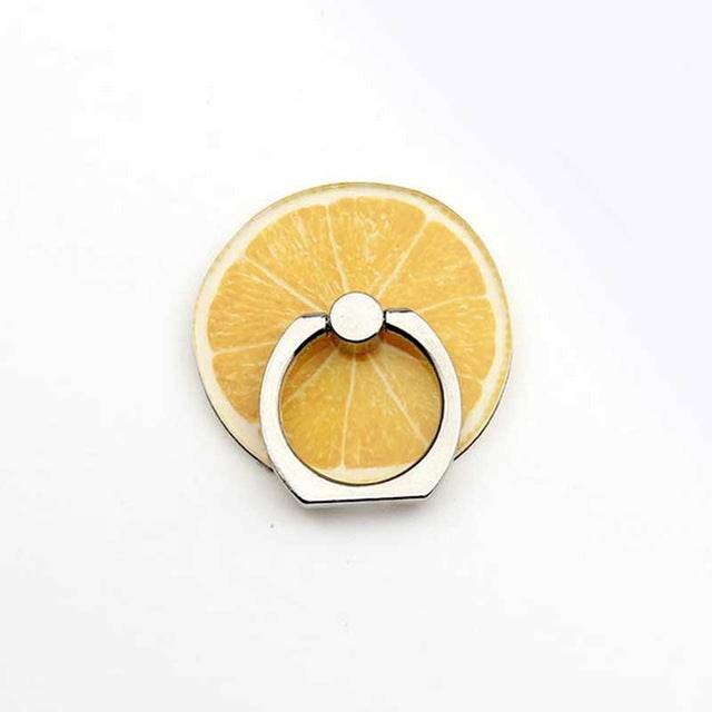 New Arrival Mobile Phone Holder Metal Finger Ring Holder Cute Lemon Fruits Phone Ring Holder Phone Stand Support - MarvelouStoree