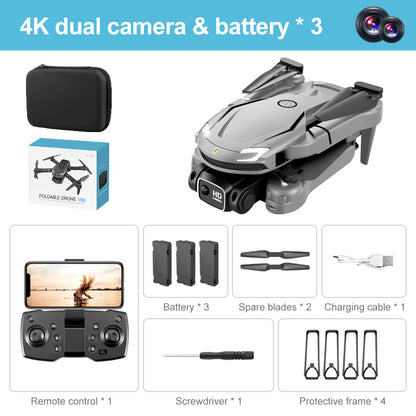 V88 UAV 4K Dual Camera HD Aerial Photography Folding Aircraft Fixed Altitude Remote Control