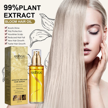 EELHOE Smoothing Hair Serum Spray Keratin Protein Correcting Molecular Repair Frizz Damaged Hair Soften Mask Beauty Health Care