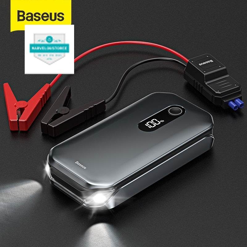 Baseus 1000A Car Jump Starter Power Bank 12000mAh Portable Battery Station For 3.5L/6L Car Emergency Booster Starting Device