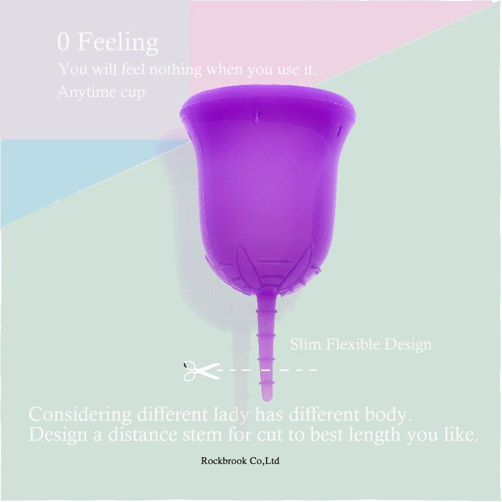 Anytime Feminine Hygiene Lady Cup Menstrual Cup Wholesale Reusable Medical Grade Silicone For Women Menstruation - MarvelouStoree