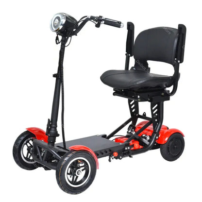 EU Stock Foldable Four Wheels Elderly Scooter With Comfortable Armrests Seat 36V 15.6A Dual Motor Kick Scooter Electric For Home