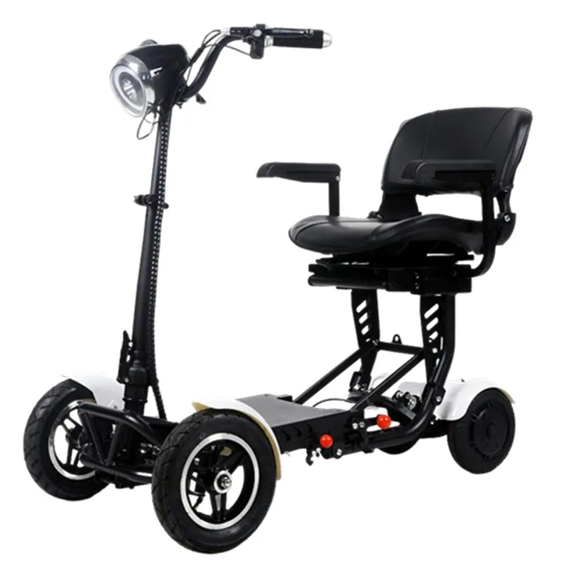 EU Stock Foldable Four Wheels Elderly Scooter With Comfortable Armrests Seat 36V 15.6A Dual Motor Kick Scooter Electric For Home